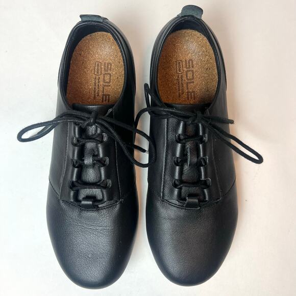 Sole District by Recork Tour Men's Black Lace Up Shoes Sz 9 - Picture 4 of 11